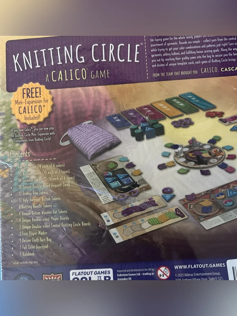 Knitting Circle: A Calico Game Board Game 1-4 Players New Sealed